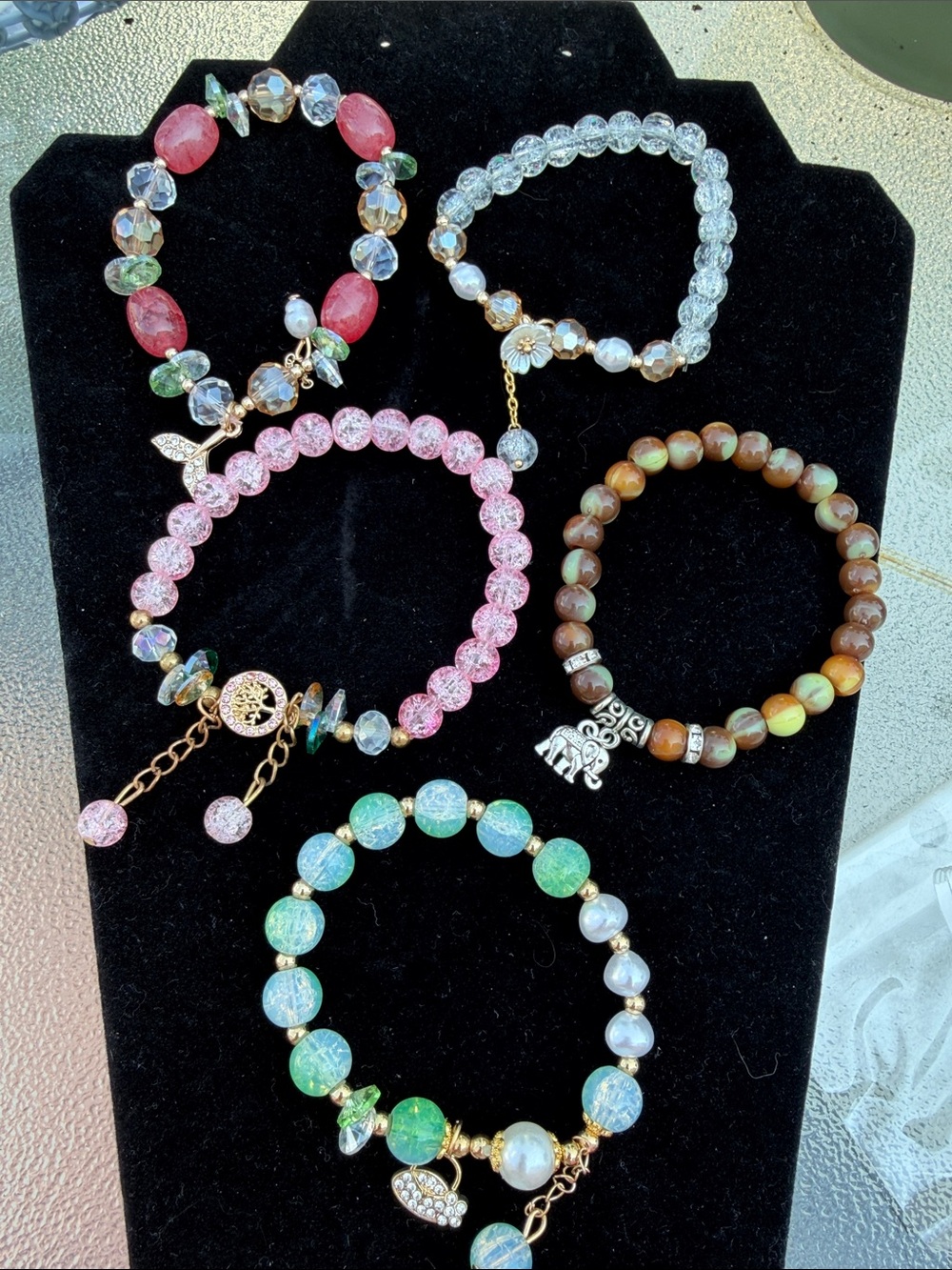 Beaded Stretch Bracelets - Pick One